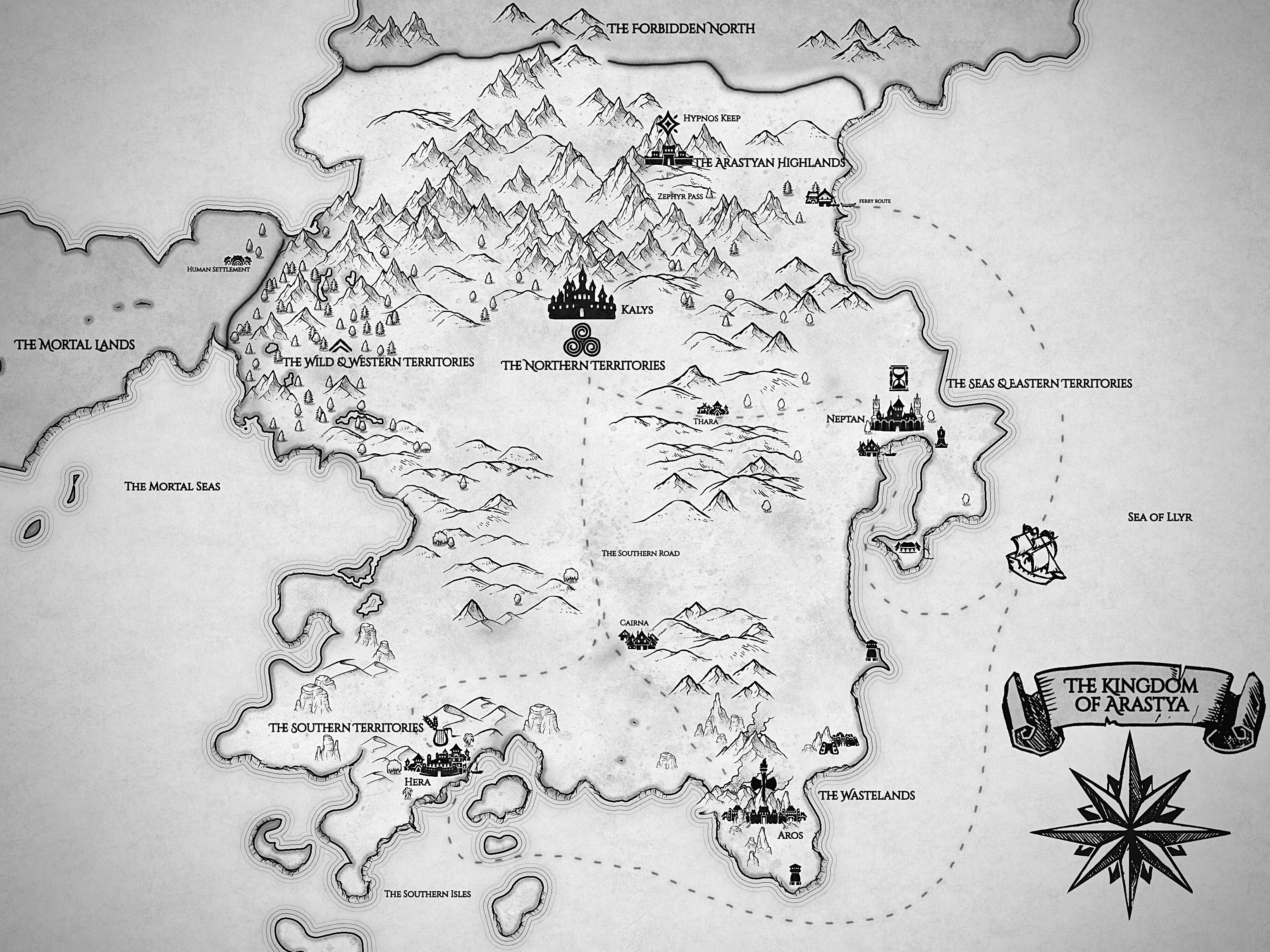 Map of the Kingdom of Arastya